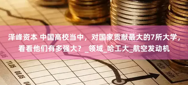 泽峰资本 中国高校当中，对国家贡献最大的7所大学，看看他们有多强大？_领域_哈工大_航空发动机
