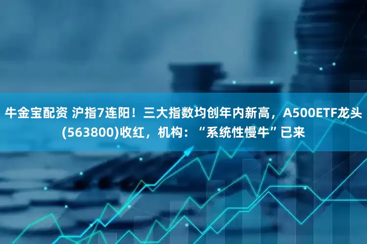 牛金宝配资 沪指7连阳！三大指数均创年内新高，A500ETF龙头(563800)收红，机构：“系统性慢牛”已来